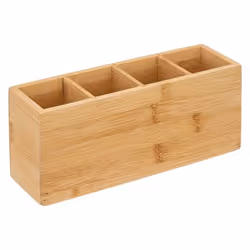Organisateur en bambou 4 compartiments