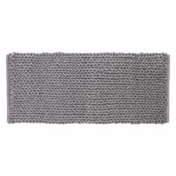 Tapis de Salle de Bain - FIVE - Grand Tapis Gris Clair - 120 x 50 cm - Épaisseur 2 cm - Polyester