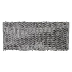 Tapis de Salle de Bain - FIVE - Grand Tapis Gris Clair - 120 x 50 cm - Épaisseur 2 cm - Polyester
