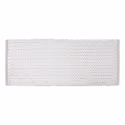 Tapis de Salle de Bain - FIVE - Grand Tapis Épais - 50 x 120 cm - Polyester - Blanc