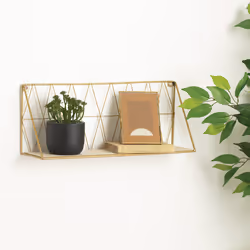 Etagère Murale Design  Wire  48cm Or