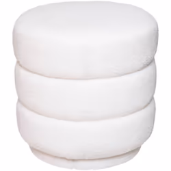 DESCRIPTION GÉNÉRALE Le pouf Sinan moumoute blanc de la marque Atmosphera apporte confort et élégance à votre intérieur. Il p ...