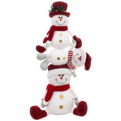 Déco de Noël Pyramide 3 Bonhommes de neige h 75 cm - Feeric Christmas