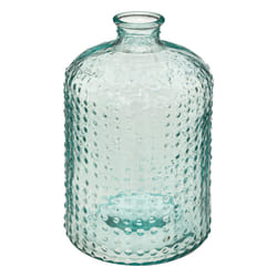 Vase 3D “Imet” en verre recyclé H31 transparente