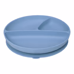 Set de repas bleu en silicone