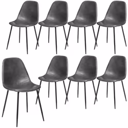 Cette chaise en effet cuir Gris équipera votre salle à manger ou bureau. Elle deviendra certainement une pièce phare de votre ...