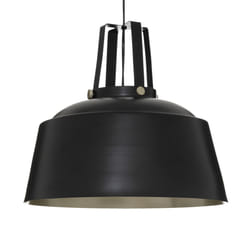 Suspension  "Soul" noir en métal D35cm