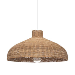 Suspension Ori naturel D58cm beige en rotin