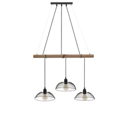 Suspension x 3 "Timmy" L70 en métal noir