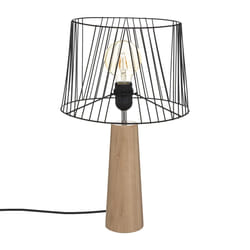 Lampe droite "Joe" noir h46cm