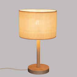 Lampe droite Della, pin, H42 cm