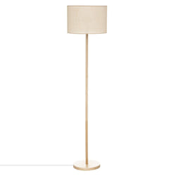 Lampadaire "Della" beige en pin H149,5cm