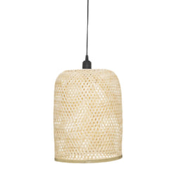 Suspension "Ali" naturel D28 beige en bambou
