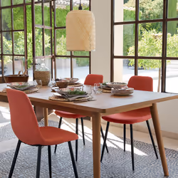 Suspension "Ali" naturel D28 beige en bambou