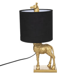 Lampe droite girafe doré H42cm