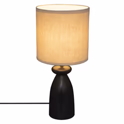 Lampe droite "Margot" noire h44cm