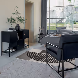 Lampe arc "Alara" noir H50cm