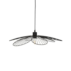 Suspension Fleur noir en métal D57cm