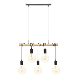 Suspension  "Jake" L120cmx5 en métal noir
