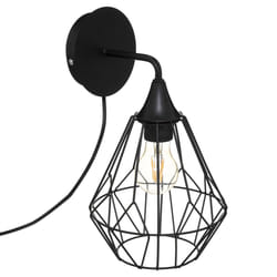Applique Flave noir en métal D19cm