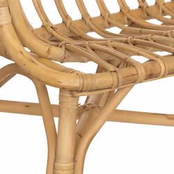 Banc enfant en rotin, beige