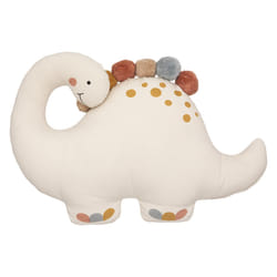 Coussin Déco Enfant  Dinosaure  40cm Ivoire