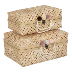 Valise campagne en bambou lot de 2