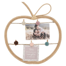 Porte photo "Rotin" campagne 35x30 beige