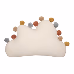 Coussin nuage "Pompons" 30x50