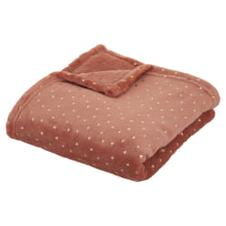 Plaid Flanelle Enfant  Berlingot  75x100cm Terracotta
