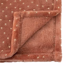 Plaid Flanelle Enfant  Berlingot  75x100cm Terracotta