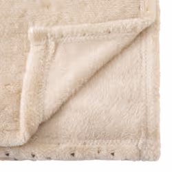 Plaid Flanelle Enfant  Berlingot  75x100cm Beige