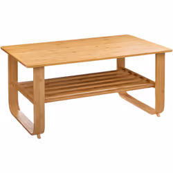 Donnez à votre salle à manger une touche moderne avec l'exquise table basse en bambou Hoca dans un magnifique ton chêne clair ...