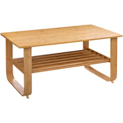 Five - Hoca Table Basse Bambou Miroytengo Couleur Chêne Clair 100x57 Cm