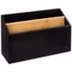Organiseur de Bureau Bambou Bava 25cm Noir