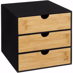 Tour de rangement vertical bureau Bava Noir - FIVE