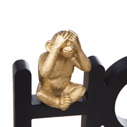 Mot avec singe en panneau de bois MDF 37,3x6x16cm