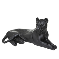 Léopard couché en résine 80x39x38cm