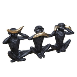 Singe sagesse en résine 40x10,5x17,5cm