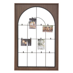 Porte photo Nais et panneau de bois MDF 62x95cm marron en métal