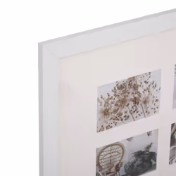 Pêle-mêle Etienne 21 photos en panneau de bois MDF blanc