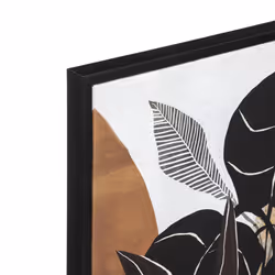 Toile imprimée encadrée flocon "Plante" 58x78cm