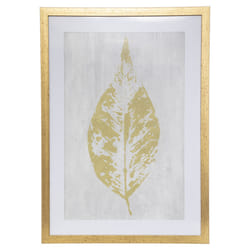 Affiche cadre "Feuille" 50x70cm doré