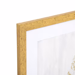 Affiche cadre "Feuille" 50x70cm doré