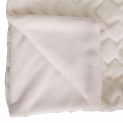 Plaid fourrure brodé "Mara" 180x230 blanc