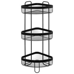 Étagère dAngle 3 Niveaux Mayaj 70cm Noir