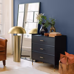 Commode 3 tiroirs "Tedy" noir