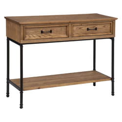 Console 2 tiroirs "Danik" marron