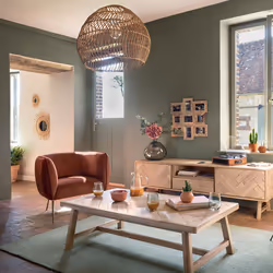 Meuble TV "Aeris" 2 places 1 tiroir beige