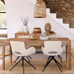 Table diner "Sabor" 180-260x90 beige moyen